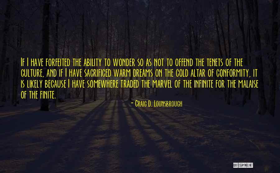 So So Finite Quotes By Craig D. Lounsbrough So So Finite Quotes By Craig D. Lounsbrough