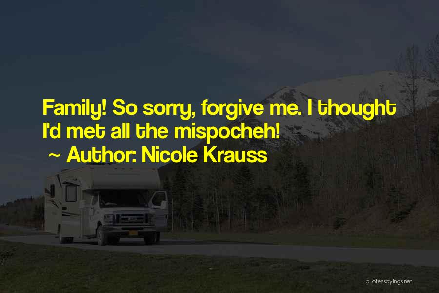 So So Sorry Quotes By Nicole Krauss