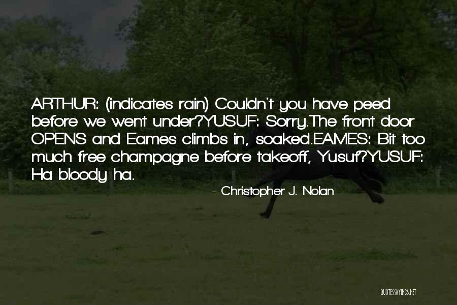 Soaked Rain Quotes By Christopher J. Nolan Soaked Rain Quotes By Christopher J. Nolan