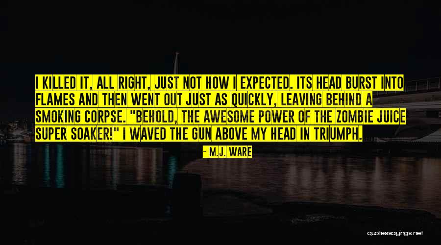 Soaker Quotes By M.J. Ware Soaker Quotes By M.J. Ware