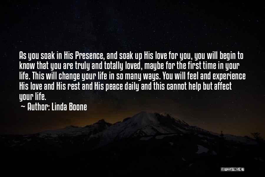 Soaking Quotes By Linda Boone
