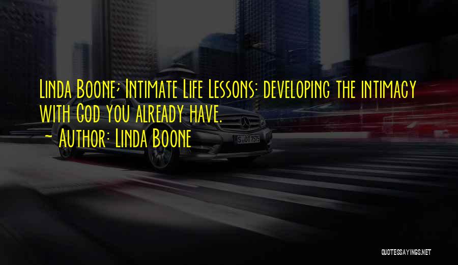 Soaking Quotes By Linda Boone