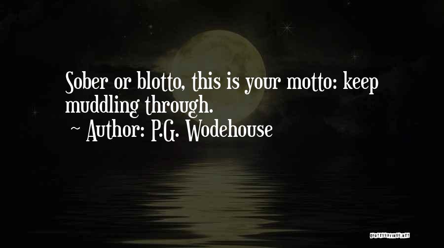 Sober Quotes By P.G. Wodehouse