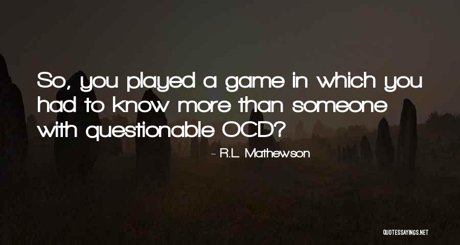 Sobrinho In English Quotes By R.L. Mathewson Sobrinho In English Quotes By R.L. Mathewson