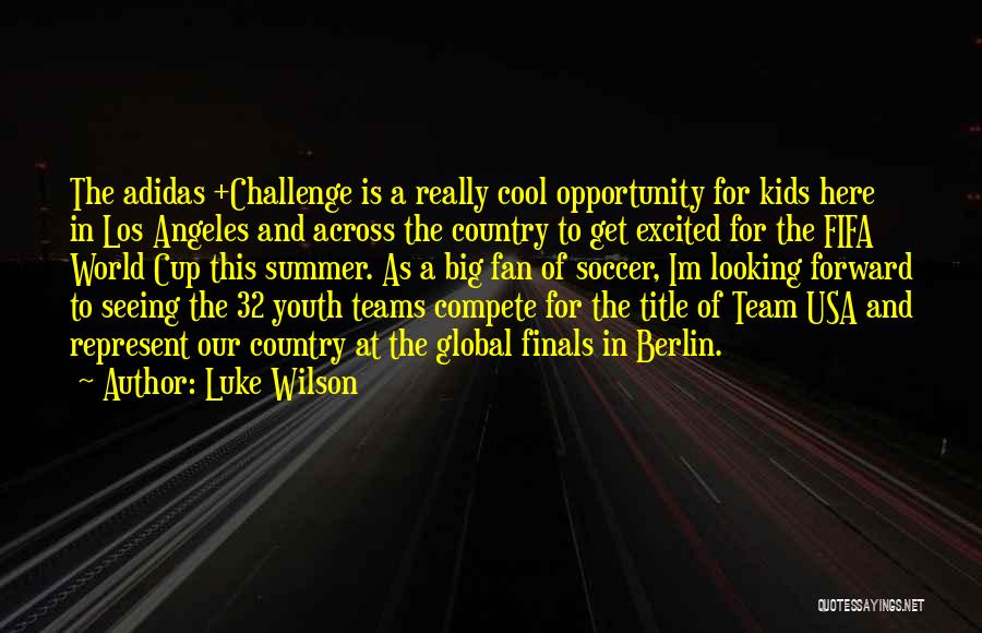 Soccer Finals Quotes By Luke Wilson