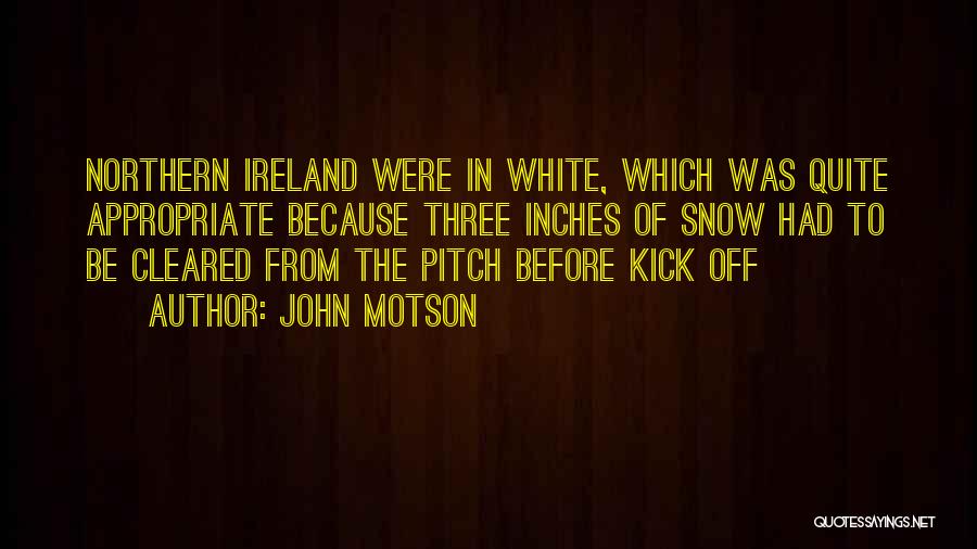 Soccer Pitch Quotes By John Motson