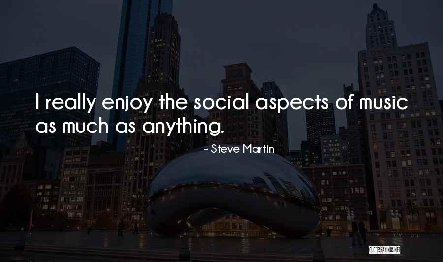 Social Aspect Quotes By Steve Martin