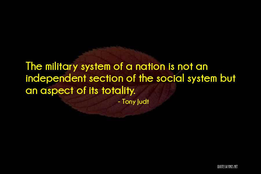 Social Aspect Quotes By Tony Judt