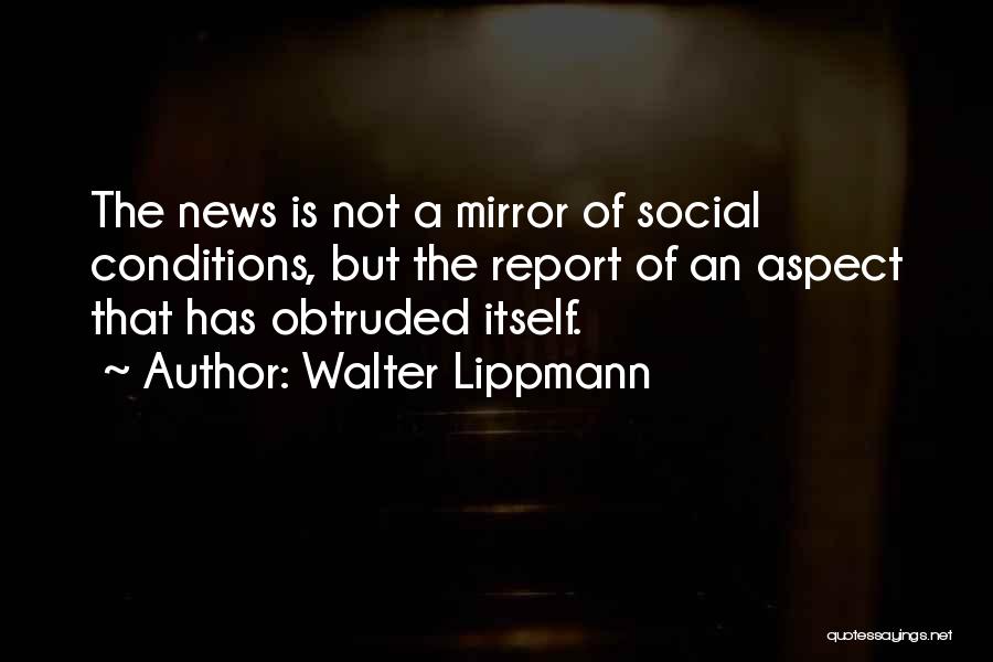 Social Aspect Quotes By Walter Lippmann