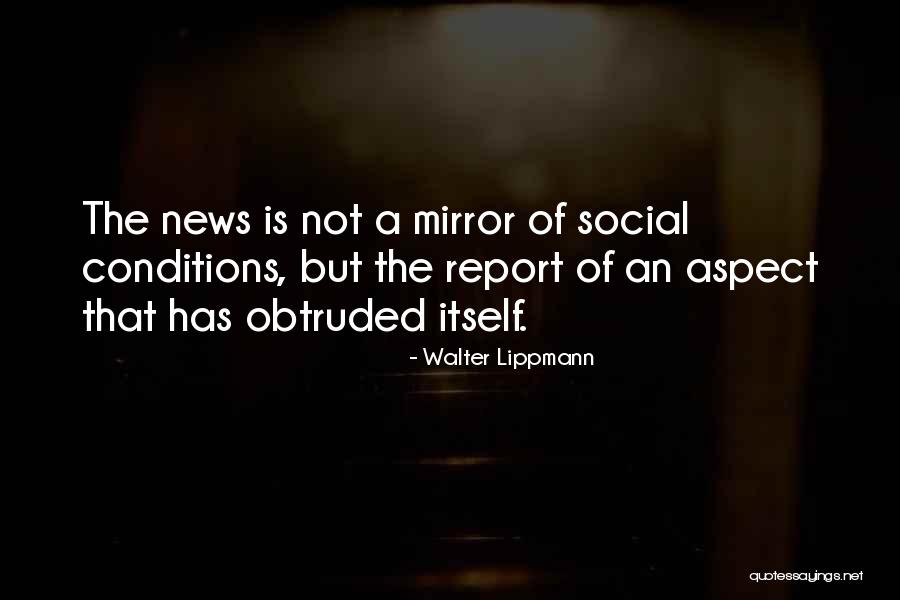 Social Aspect Quotes By Walter Lippmann