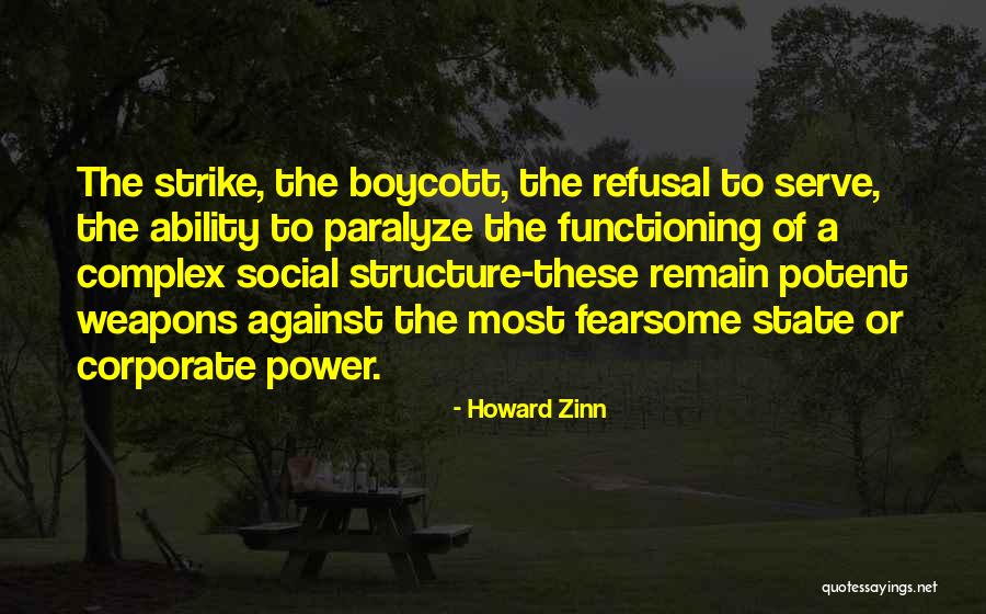 Social Boycott Quotes By Howard Zinn