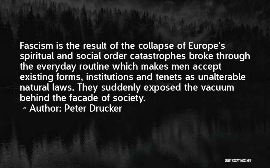 Social Collapse Quotes By Peter Drucker