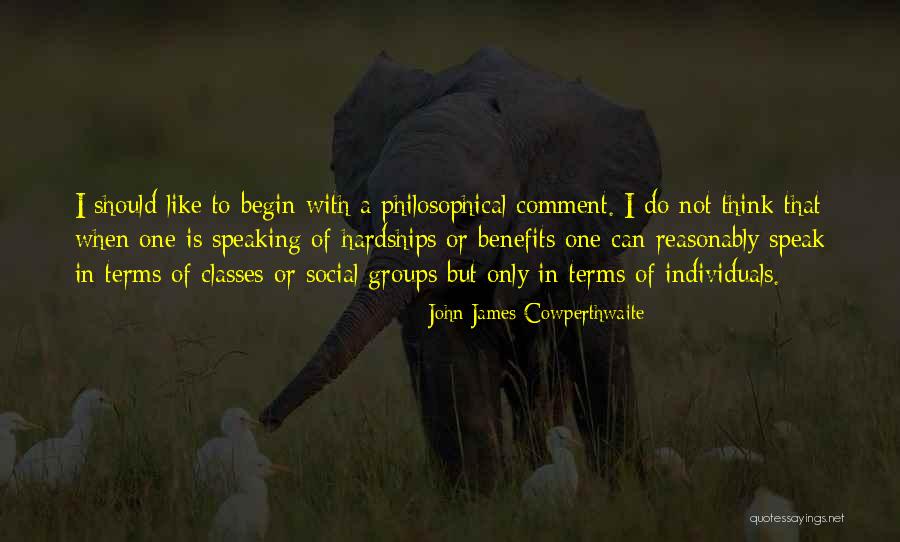 Social Comment Quotes By John James Cowperthwaite Social Comment Quotes By John James Cowperthwaite