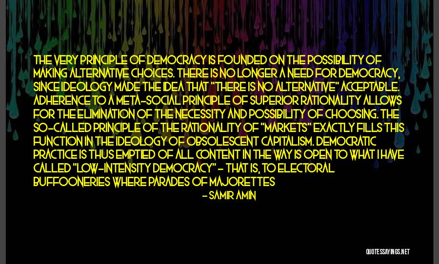 Social Democracy Quotes By Samir Amin