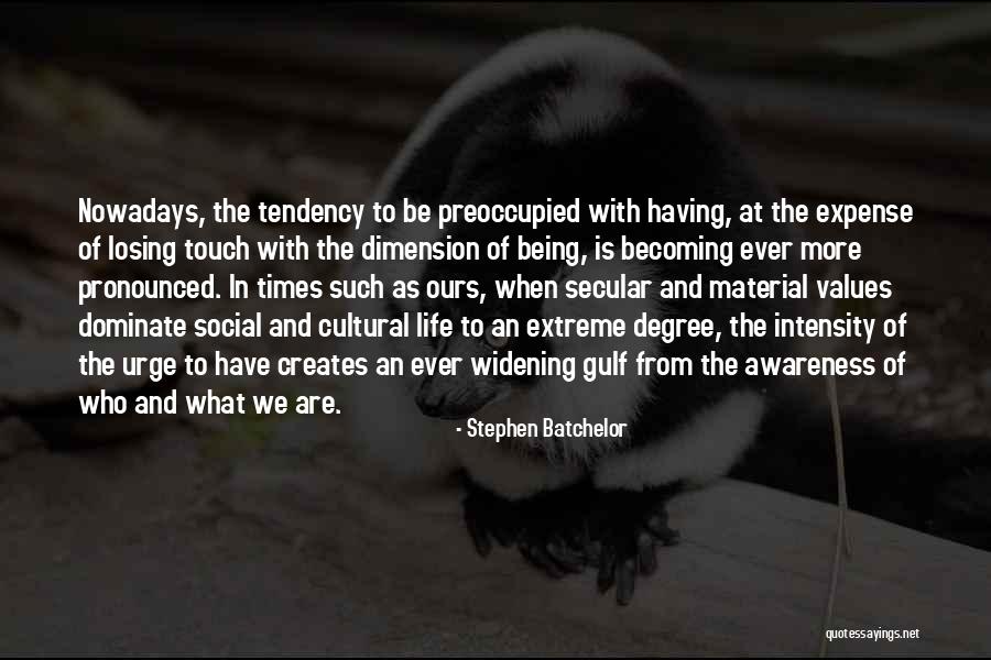 Social Dimension Quotes By Stephen Batchelor