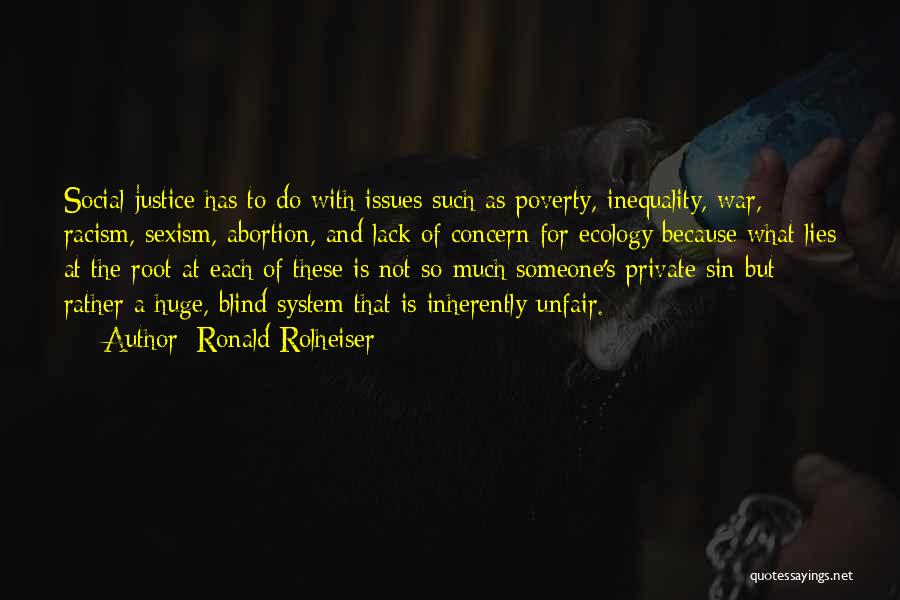Social Ecology Quotes By Ronald Rolheiser