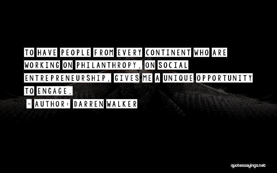 Social Entrepreneurship Quotes By Darren Walker