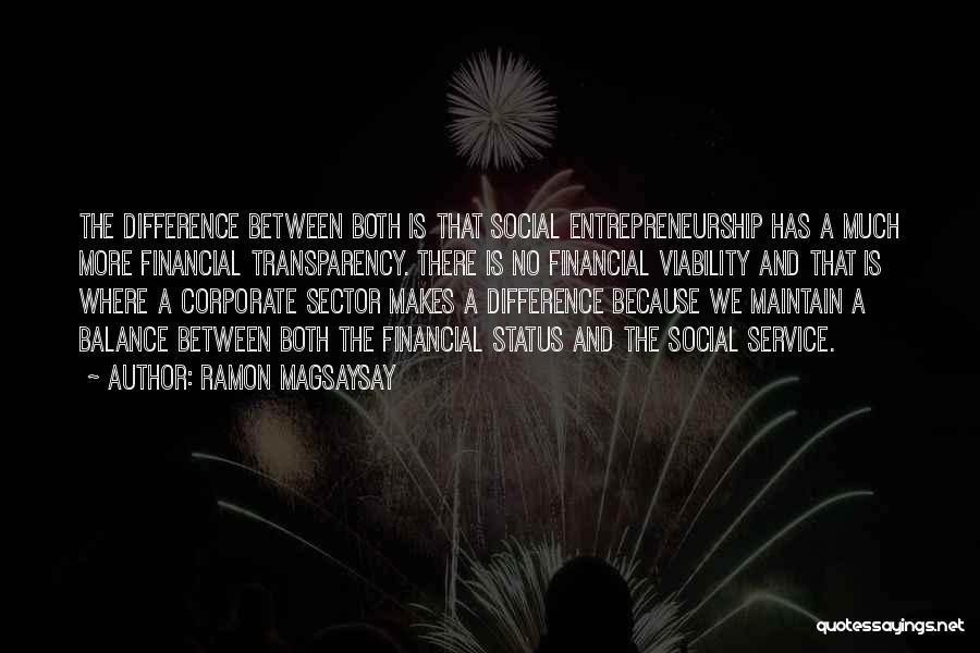 Social Entrepreneurship Quotes By Ramon Magsaysay