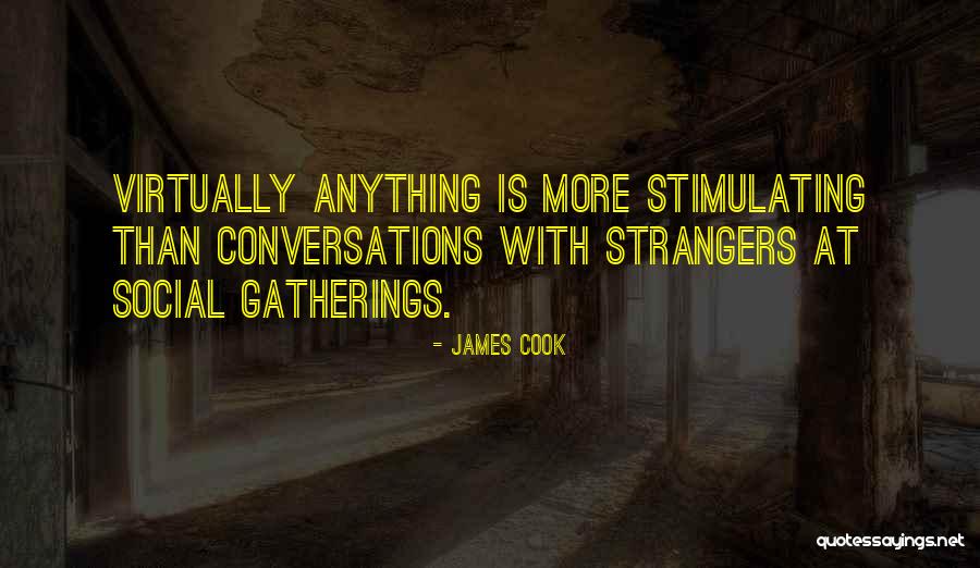 Social Gathering Quotes By James Cook