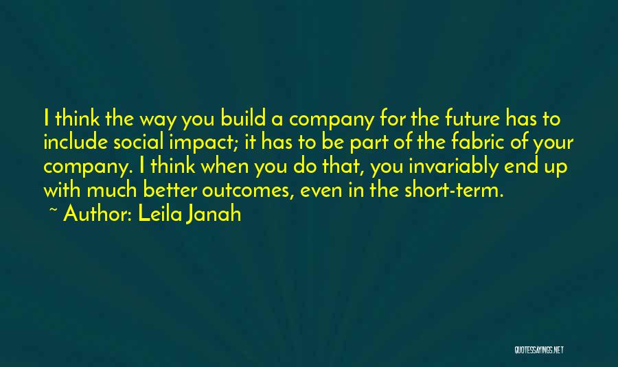 Social Impact Quotes By Leila Janah