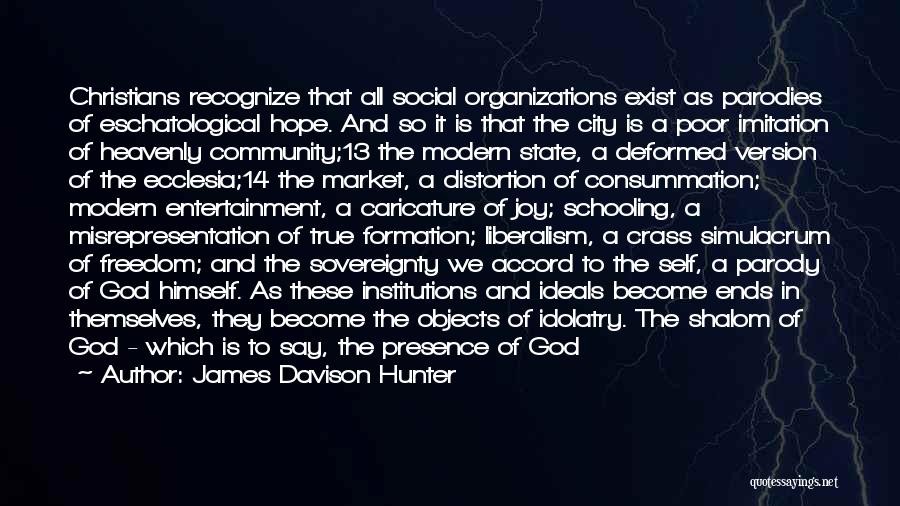 Social Institutions Quotes By James Davison Hunter