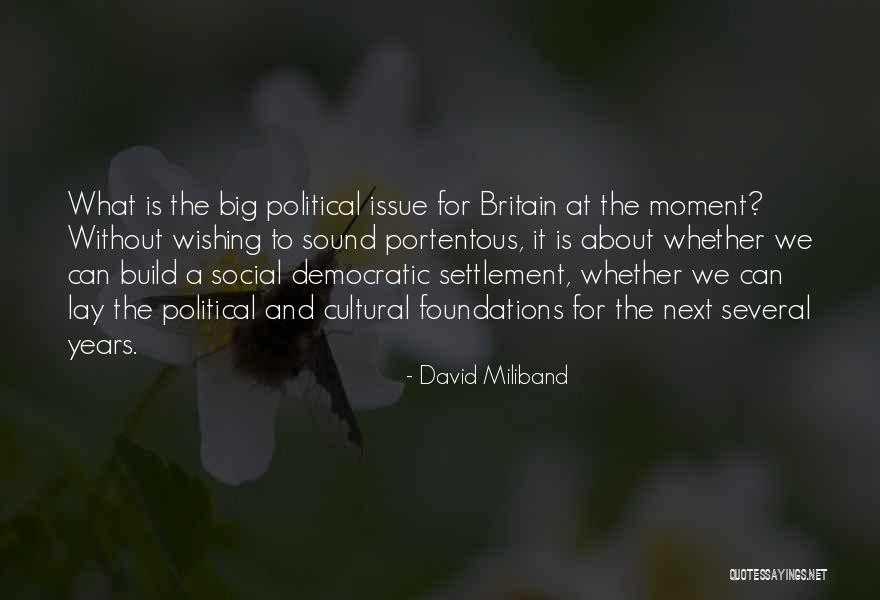 Social Issue Quotes By David Miliband