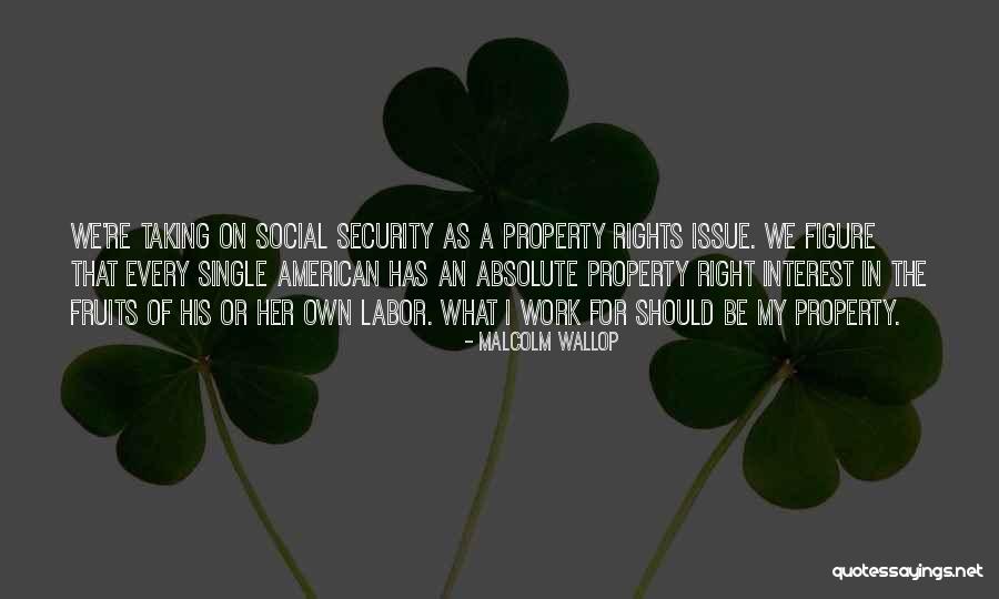 Social Issue Quotes By Malcolm Wallop