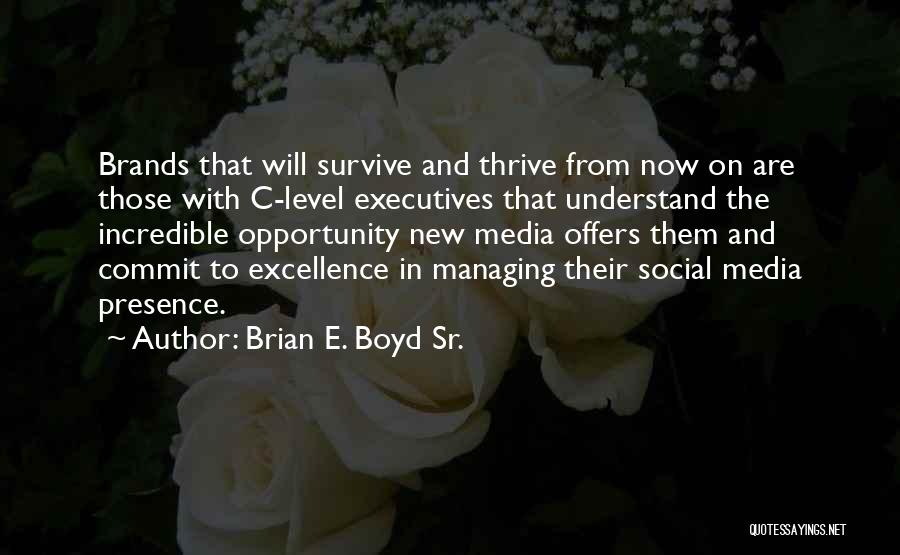 Social Media Business Quotes By Brian E. Boyd Sr.