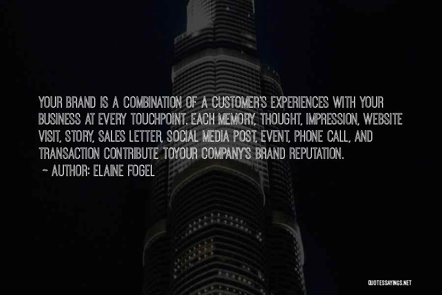 Social Media Business Quotes By Elaine Fogel