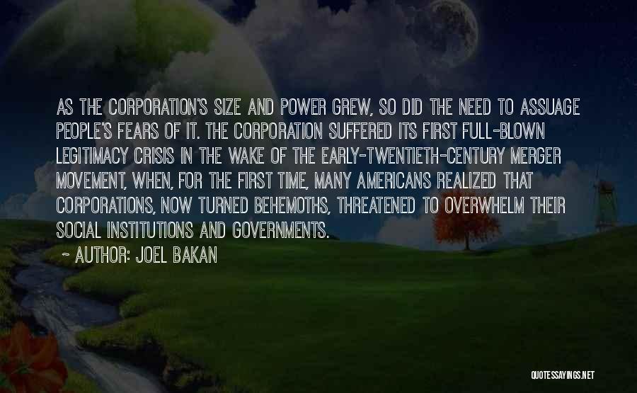 Social Movement Quotes By Joel Bakan