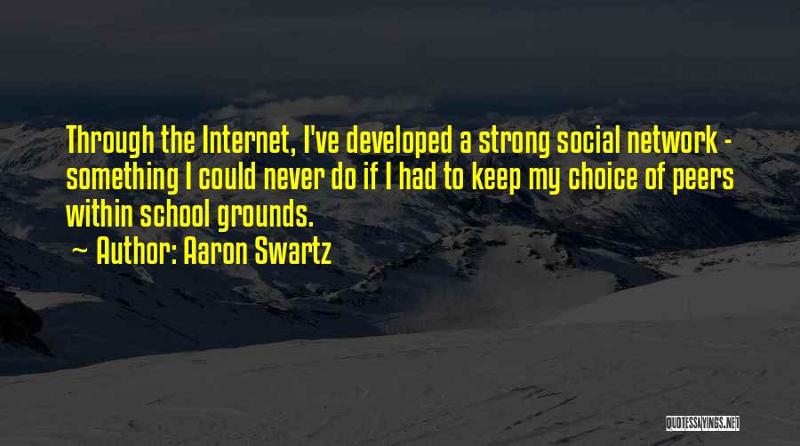 Social Network Quotes By Aaron Swartz