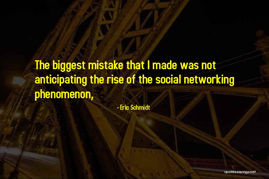 Social Networking Quotes By Eric Schmidt