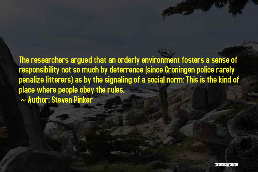 Social Norm Quotes By Steven Pinker