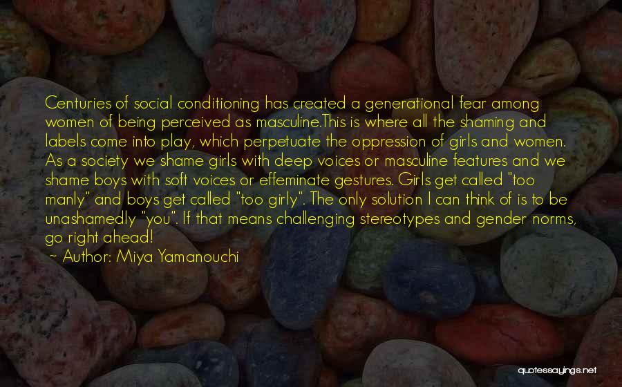 Social Norms Quotes By Miya Yamanouchi