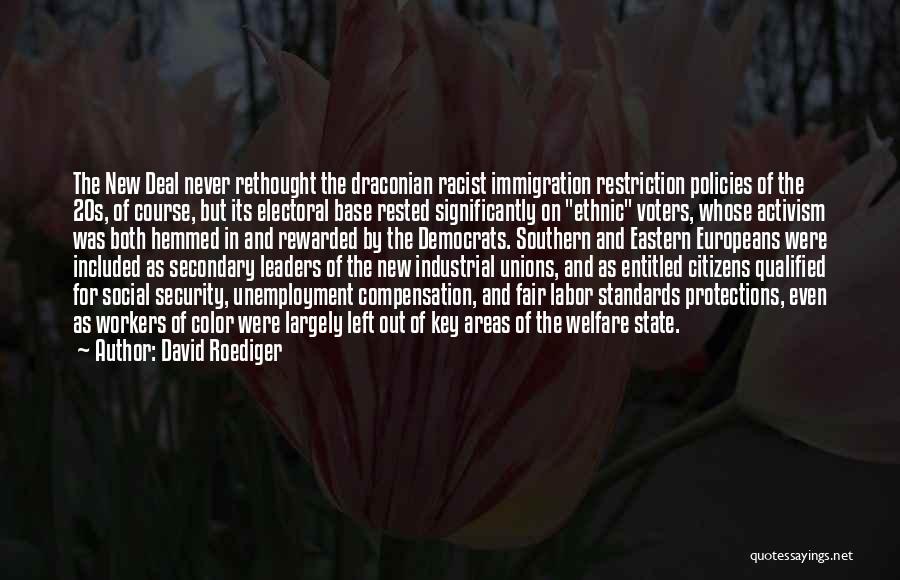 Social Policies Quotes By David Roediger