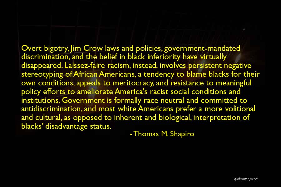 Social Policies Quotes By Thomas M. Shapiro