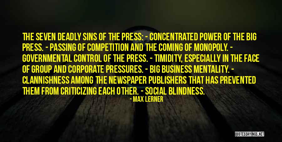 Social Pressures Quotes By Max Lerner Social Pressures Quotes By Max Lerner