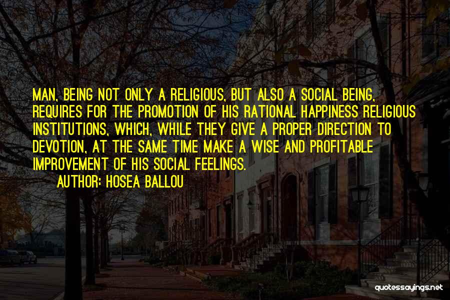 Social Promotion Quotes By Hosea Ballou