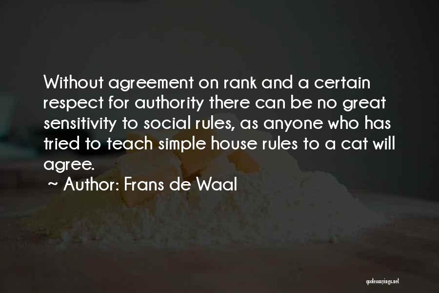 Social Rank Quotes By Frans De Waal