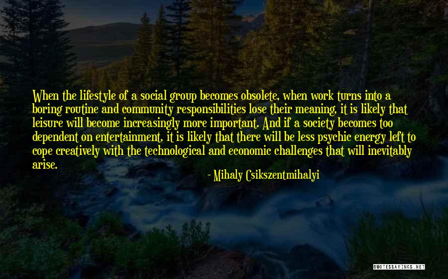 Social Responsibilities Quotes By Mihaly Csikszentmihalyi