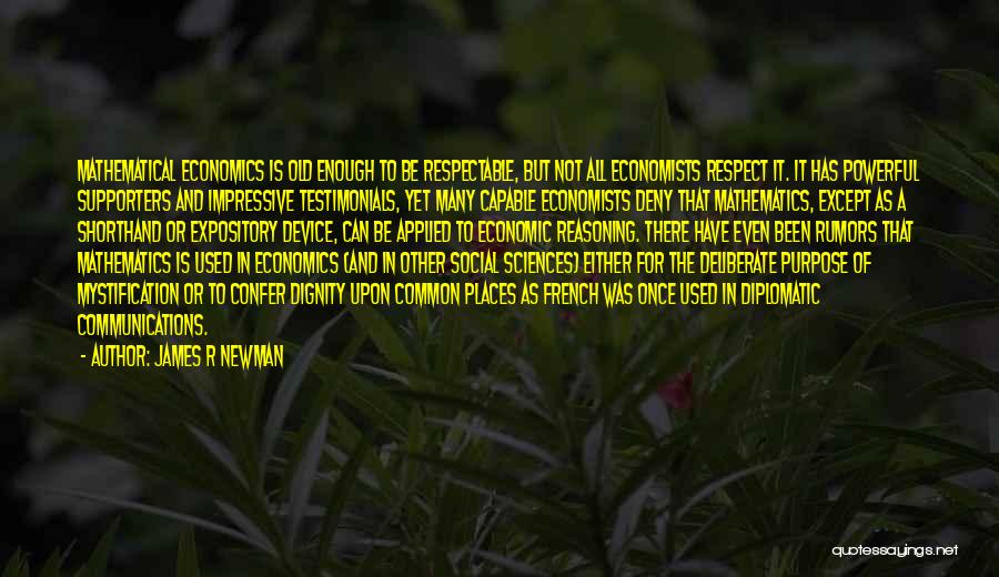 Social Sciences Quotes By James R Newman Social Sciences Quotes By James R Newman