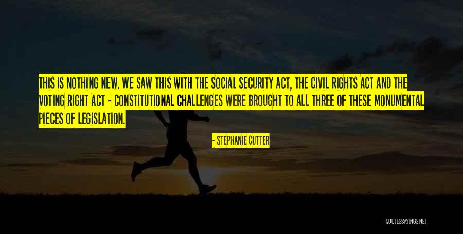 Social Security Act Quotes By Stephanie Cutter