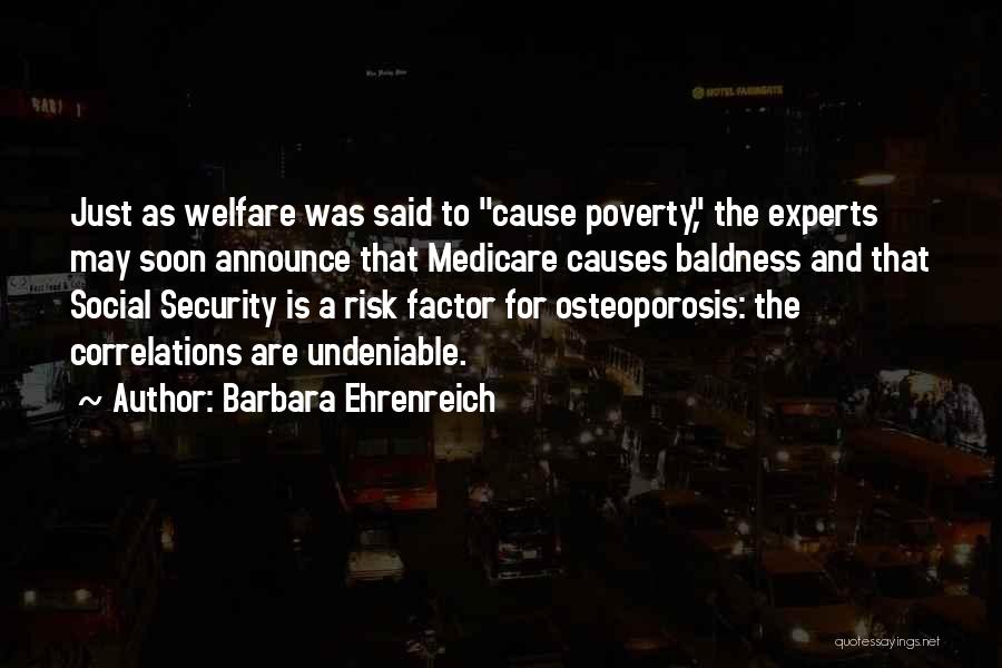 Social Security And Medicare Quotes By Barbara Ehrenreich