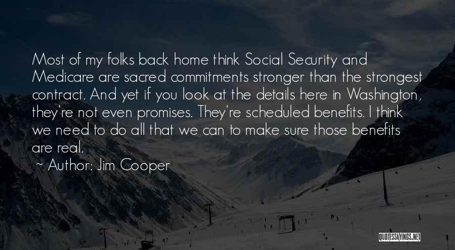 Social Security And Medicare Quotes By Jim Cooper