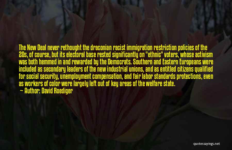 Social Security New Deal Quotes By David Roediger