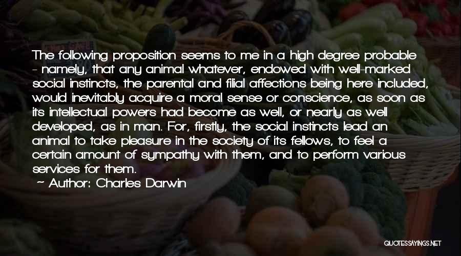 Social Services Quotes By Charles Darwin