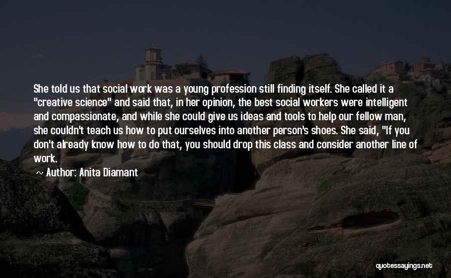 Social Work Profession Quotes By Anita Diamant