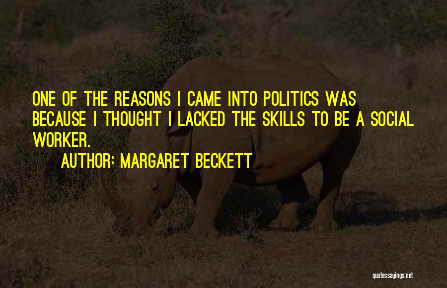 Social Worker Quotes By Margaret Beckett