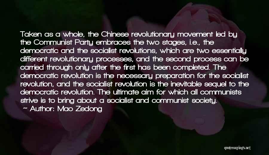Socialist Party Quotes By Mao Zedong