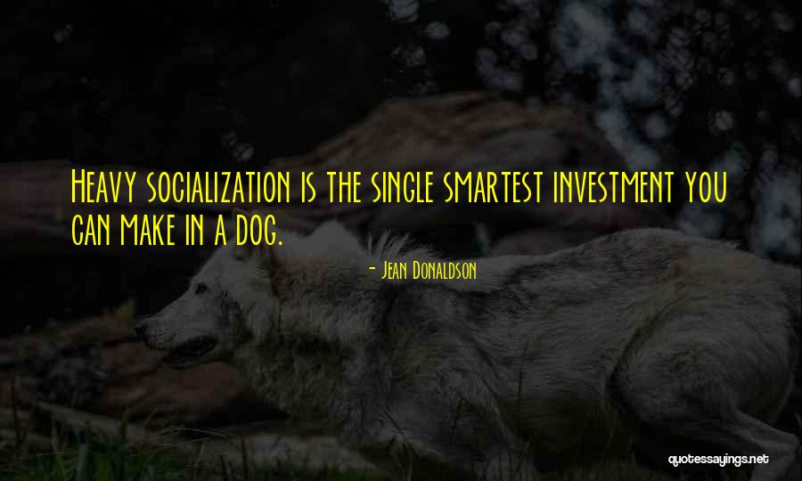 Socialization Quotes By Jean Donaldson